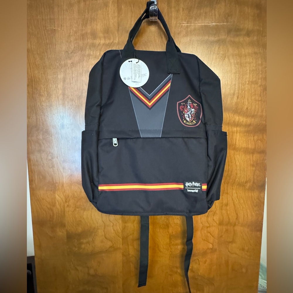 Loungefly Black and Red Hogwarts Backpack